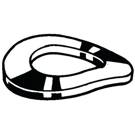 Prohnutá pružná podložka DIN 137 A Pružinová ocel DIN267-26 M7