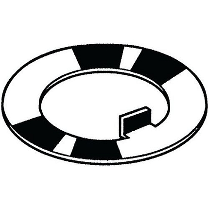 Podložka s vnitřním jazýčkem DIN 462 Ocel Pozinkované 45MM