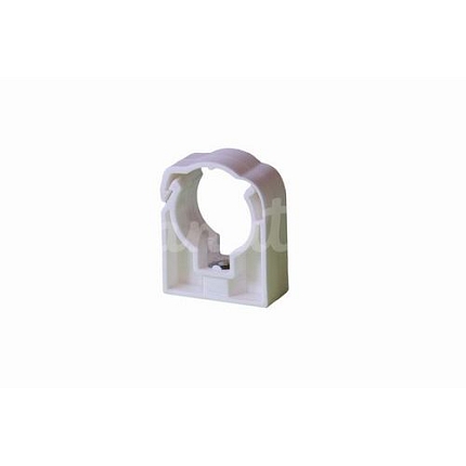 Příchytka jednoduchá se třmenem 20mm bílá UNI, závit M6, 50ks