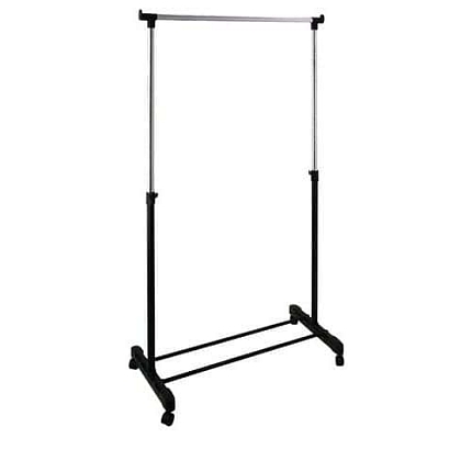 Mobilní šatní skříň černá Š: 88 cm H: 43 cm