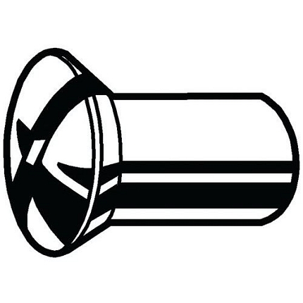 Pouzdro matice Mosaz Poniklované M6X10X20