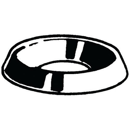 Misková podložka otevřená Mosaz 4,8MM