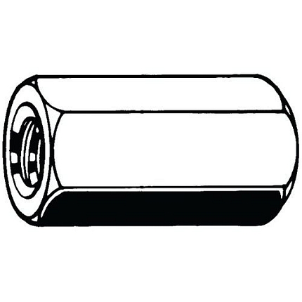 Spojovací matice šestihranná vysoká Nerezocel A2 Pravý 50 M12X30