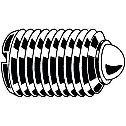 Stavěcí pružný šroub s drážkou s kuličkou Automatová ocel M20X30