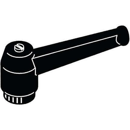 Upínací páka zdvižná s pozinkovanou závitovou vložkou Sklolaminátem vyztužený plast M10