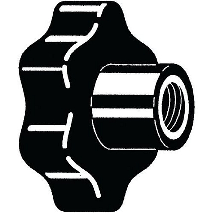 Otoučová rukojeť průchozí Sklolaminátem vyztužený plast průchozí M12X60X33