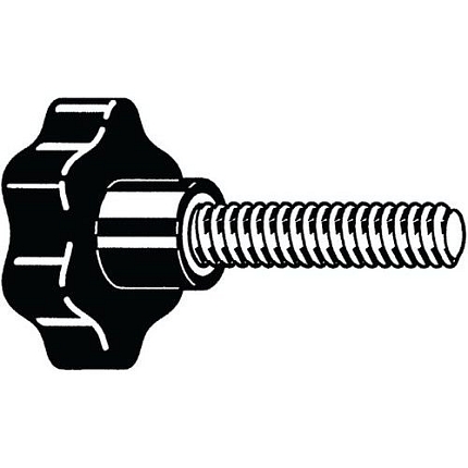 Otoučová rukojeť s pozinkovaným šroubem Sklolaminátem vyztužený plast M8X30