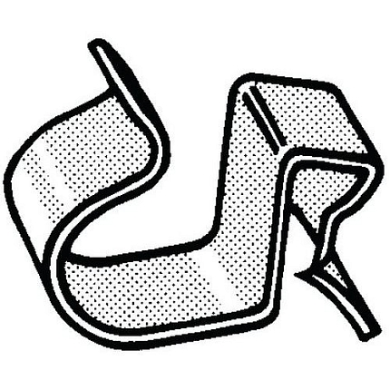 FASTCLIP Kabelová příchytka typ CR Pružinová ocel Deltatone CR-219