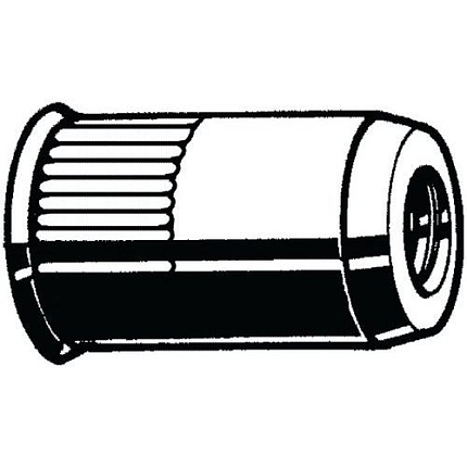 Nýtovací matice se sníženou zápustnou hlavou otevřený typ Ocel Pozinkované 8 ORCSH 30