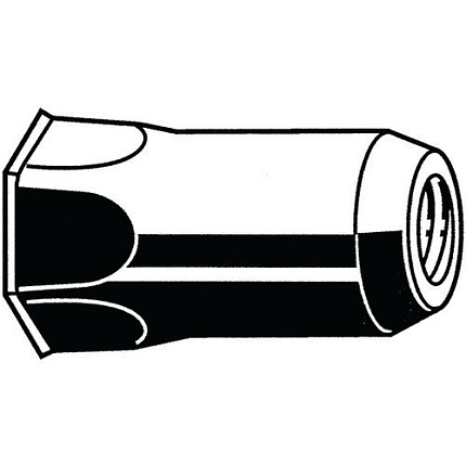 Nýtovací matice šestihranná se sníženou zápustnou hlavou otevřený typ Ocel Pozinkované 3 ORCSH 25