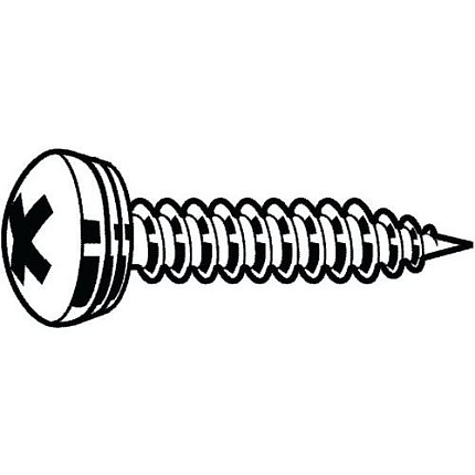 Samořezný šroub Phillips (H) s křížovou drážkou Ocel Pozinkované ST4,8X16MM