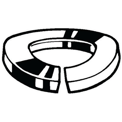 Prohnutá pružná pojistná podložka DIN 128 A Nerezocel A2 M30