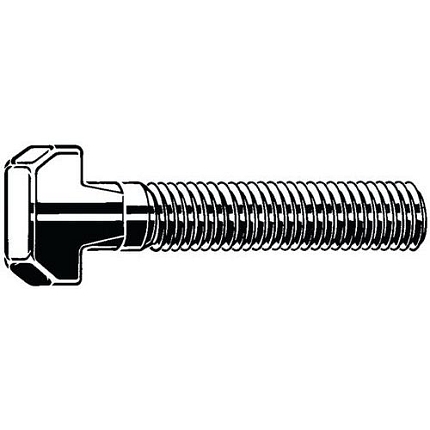 Šroub s T-hlavou a čtvercovým krčkem DIN 186 B Nerezocel A4 M12X100