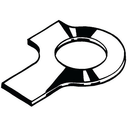 Podložka s dlouhým jazýčkem a křidélkem DIN 463 Nerezocel A2 M8