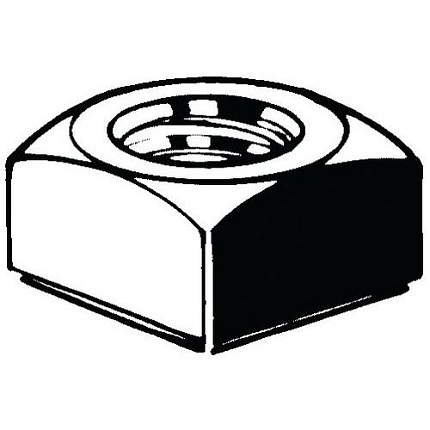 Čtyřhranná matice DIN 557 Nerezocel A2 Pravý M12
