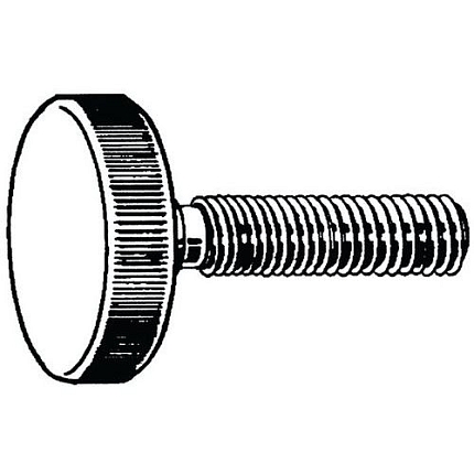 Rýhovaný palcový šroub nízký DIN 653 Mosaz Cu3 M8X40