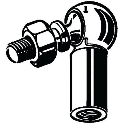 Kulový kloub s vnitřním pravým závitem Ocel Pozinkované pravý M8