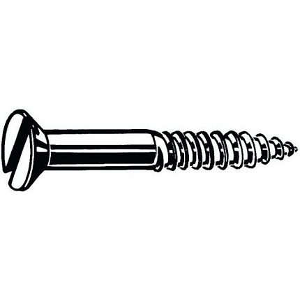 Šroub do dřeva se zápustnou (plochou) hlavou s drážkou DIN 97 Nerezocel A2 4X35MM