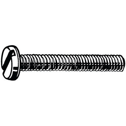 Šroub s nízkou válcovou hlavou s drážkou DIN 85 Mosaz CU2/CU3 Poniklované M6X20