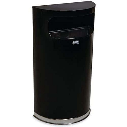 Designový půlměsícový odpadkový koš s plastovou nádobou 45 l