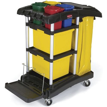 Úklidový vozík pro mikrovlákno černý