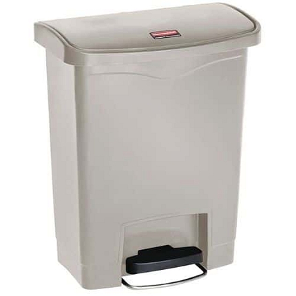 Plastový odpadkový koš Slim Jim Step On Front Step 30 l béžový