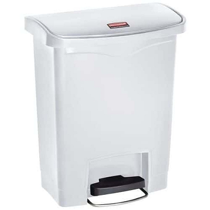 Plastový odpadkový koš Slim Jim Step On Front Step 30 l bílý