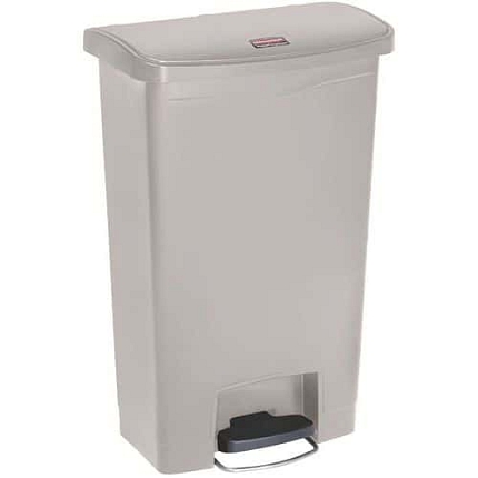 Plastový odpadkový koš Slim Jim Step On Front Step 50 l béžový