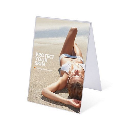 Plexi stojánek na letáky JD6, typ A na výšku, A6