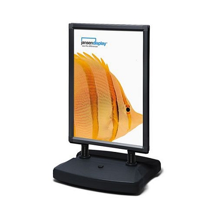 Reklamní stojan Windtalker City, černá, A0