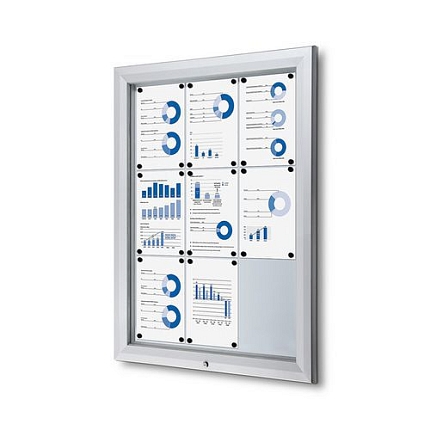 Magnetická vitrína Dom, jednokřídlá, 9 x A4