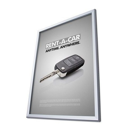 Rám na plakáty P32, ostré rohy, B2