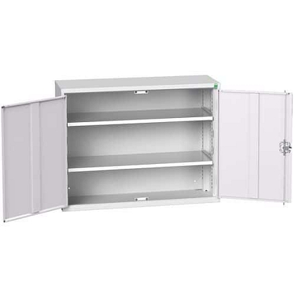 Dílenská skříň policová Bott Verso, 80 x 105 x 35 cm, 2 police, šedá-šedá