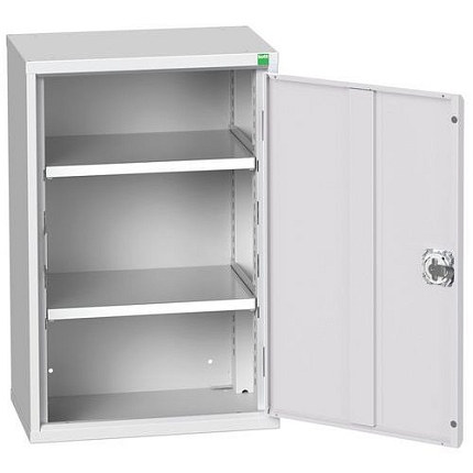 Dílenská skříňka policová Bott Verso, 80 x 52,5 x 35 cm, 2 police, šedá-šedá