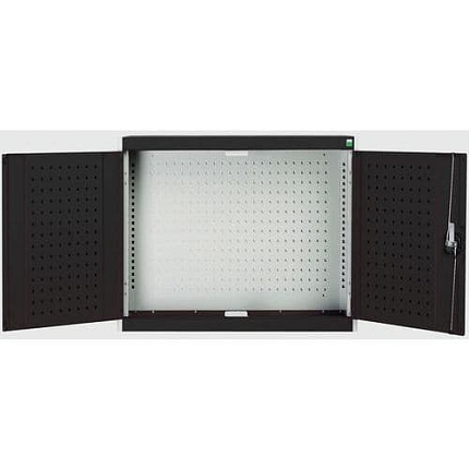 Závěsná skříňka Bott Cubio, zadní panel typu perfo, 70 x 80 x 32,5 cm, šedá-antracit
