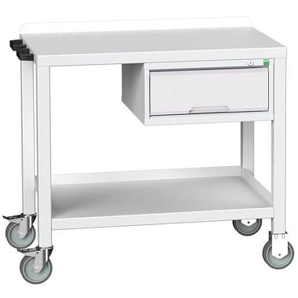 Mobilní dílenský stůl Bott Verso Weld, 91 x 100 x 60 cm, 1 zásuvka, ocel, šedá-šedá