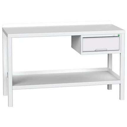 Dílenský stůl Bott Verso Weld, 91 x 150 x 60 cm, 1 skříňka, ocel, šedá-šedá