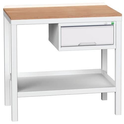 Dílenský stůl Bott Verso Weld, 93 x 100 x 60 cm, 1 skříňka, multiplex, šedá-šedá