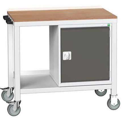 Mobilní dílenský stůl Bott Verso Weld, 93 x 100 x 60 cm, 1 skříňka, multiplex, šedá-antracit