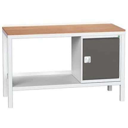 Dílenský stůl Bott Verso Weld, 93 x 150 x 60 cm, 1 skříňka, multiplex, šedá-antracit