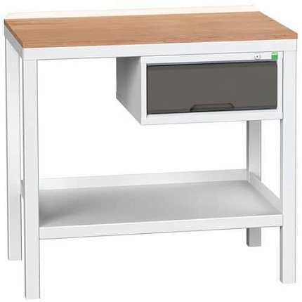 Dílenský stůl Bott Verso Weld, 93 x 100 x 60 cm, 1 skříňka, multiplex, šedá-antracit