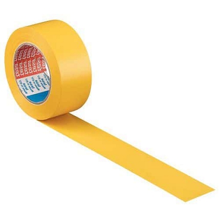 Označovací PVC páska Tesa, 50 x 0,18 mm, délka 33 m, žlutá