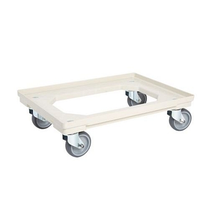 Plastová přepravní plošina, do 300 kg, béžová