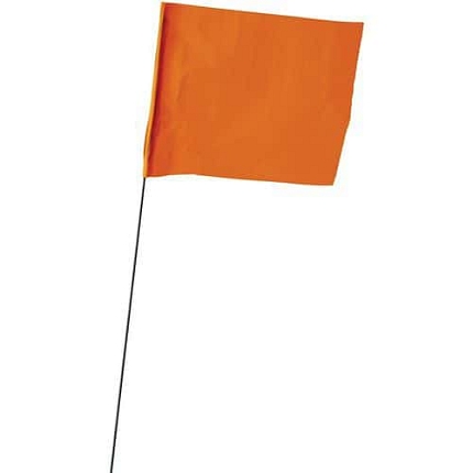 Značkovací vlajky Ampere, fluorescenční oranžová