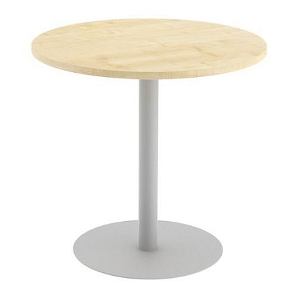 Kruhový konferenční stůl Abonent, 80 x 75 cm, dezén javor