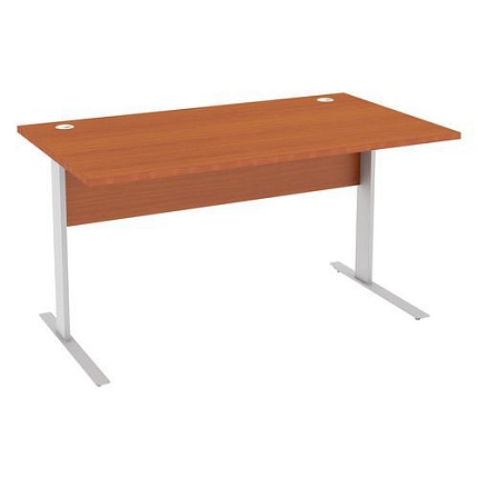 Kancelářský stůl Abonent, 140 x 80 x 75 cm, rovné provedení, dezén třešeň Oxford