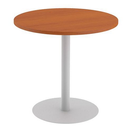Kruhový konferenční stůl Abonent, 80 x 75 cm, dezén třešeň Oxford