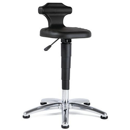 Antistatická ESD laboratorní stolička Bimos Flex s kluzáky, bez podnožky