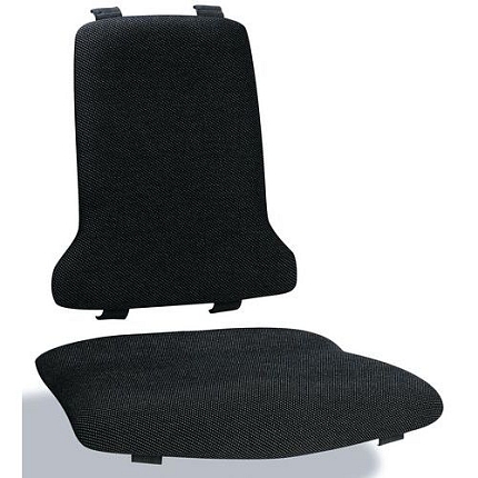 Náhradní polstrování s bederní opěrkou pro židle Bimos Sintec, látka Duotec, černá