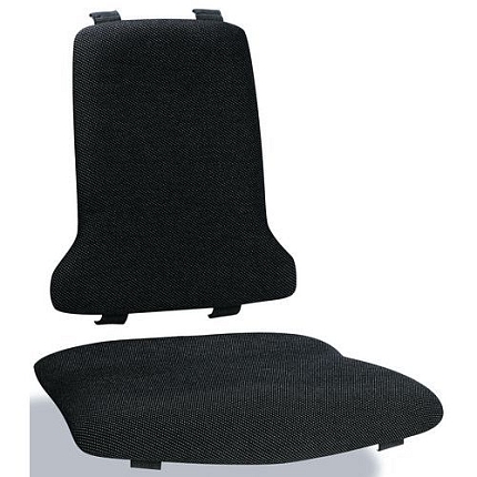 Náhradní antistatické ESD polstrování pro židle Bimos Sintec, látka Duotec, černá